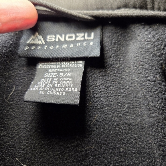 Snozu Winter Performance Winter Jacket Boys Black‎ Coat Full Zip Pockets… - Picture 5 of 12